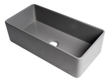 ALFI brand ABF3618 35-7/8" Farmhouse Single Basin Fireclay - Grey