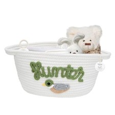 Mallard Duck Woven Cotton Rope Basket for Boys and Girls, Cute Nursery Storage