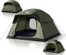 Tent 6 Person Camping Tents - Double Layer with 2 Doors & Rainfly, Portable