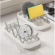 Two Sided Wave Soap Dish Stainless Steel with Tray for Flexible Placement