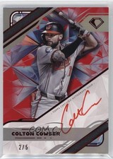 2025 Topps Diamond Icons White Polychromatink Red 2/5 Colton Cowser Auto 1h4j