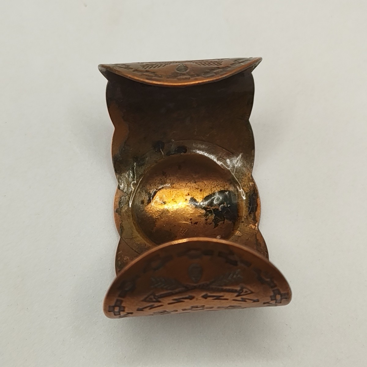 Vintage Solid Copper Wide Native Southwestern Wom… - image 7