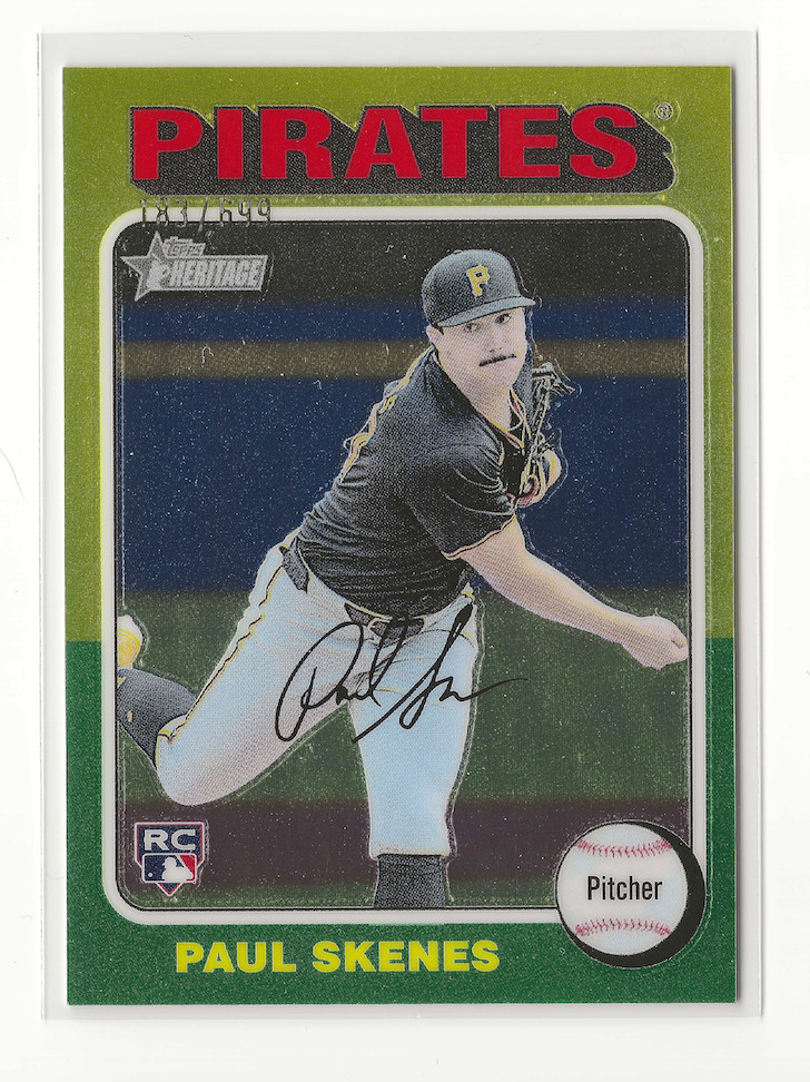 2024 Topps Heritage High Number - Paul Skenes #594 Chrome /699 (RC)