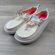 Hey Dude Womens Wendy Perf Sport Slip On Casual Shoes Size 6 Ivory White