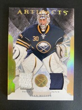 2011-12 Upper Deck Artifacts #30 Ryan Miller Jerseys Patch Spectrum #/15