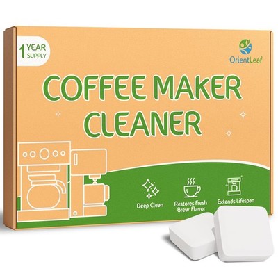 ORIENTLEAF Coffee Maker Cleaner, Coffee Maker Cleaner Tablets Compatible With...