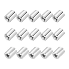 15 Pcs M4x0.7mm Pitch 4mm/0.16" 304 Stainless Steel Coupling Nuts