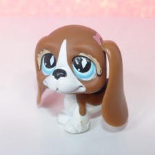 authentic littlest LPS 502 hound basset DOG CHIEN pet shop hasbro
