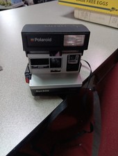 Vintage Polaroid Sun 600 LMS Land Instant Film Camera w Strap  Parts Only