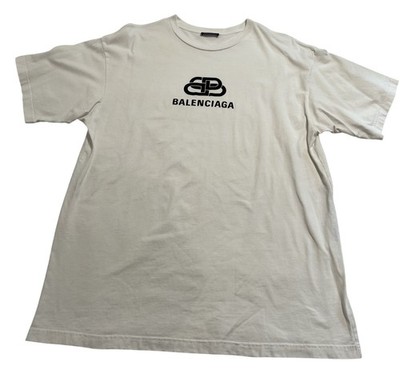 Balenciaga Logo T-Shirt in White