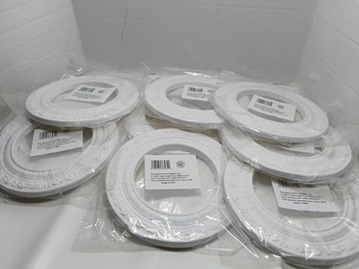 Recessed Spot Light Trim White Urethane Recessed Decorative Ceiling Medallion 6''