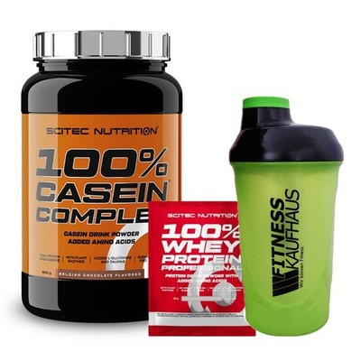 (39,67 EUR/kg) Scitec Nutrition 100% Casein Complex 920g Eiweiss + Shaker +Probe