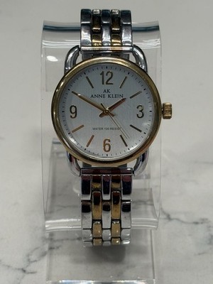 Anne Klein 10/9717 Two-Tone Women's Watch 33mm NEW BATTERY & SEAL