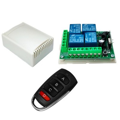DC 12V 315Mhz Wireless Remote Control Switch 4CH Channel Relay Receiver Module
