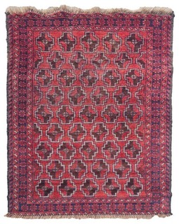 Rare Hand Knotted Vintage Afghan Sastan Balouch Wool Area Rug 4.3 x 2.10 Ft