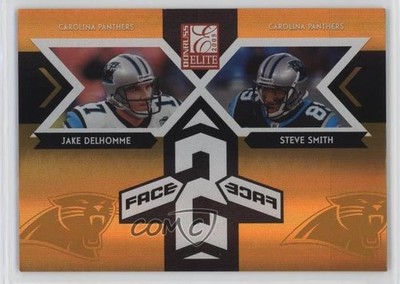2005 Donruss Elite Face 2 Face 13/1000 Jake Delhomme Steve Smith #CB-24 fm0
