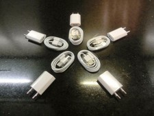 5x Power adapter / charger & USB data cable Samsung Galaxy S3 S4 S5 Mini Neo