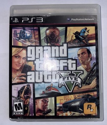 Grand Theft Auto V Rockstar Games PS3 Complete Tested Working GTA 5 With Map