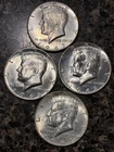 Lot of 4 U.S. Kennedy Half Dollar 40% Silver Lot Of 4 Coins