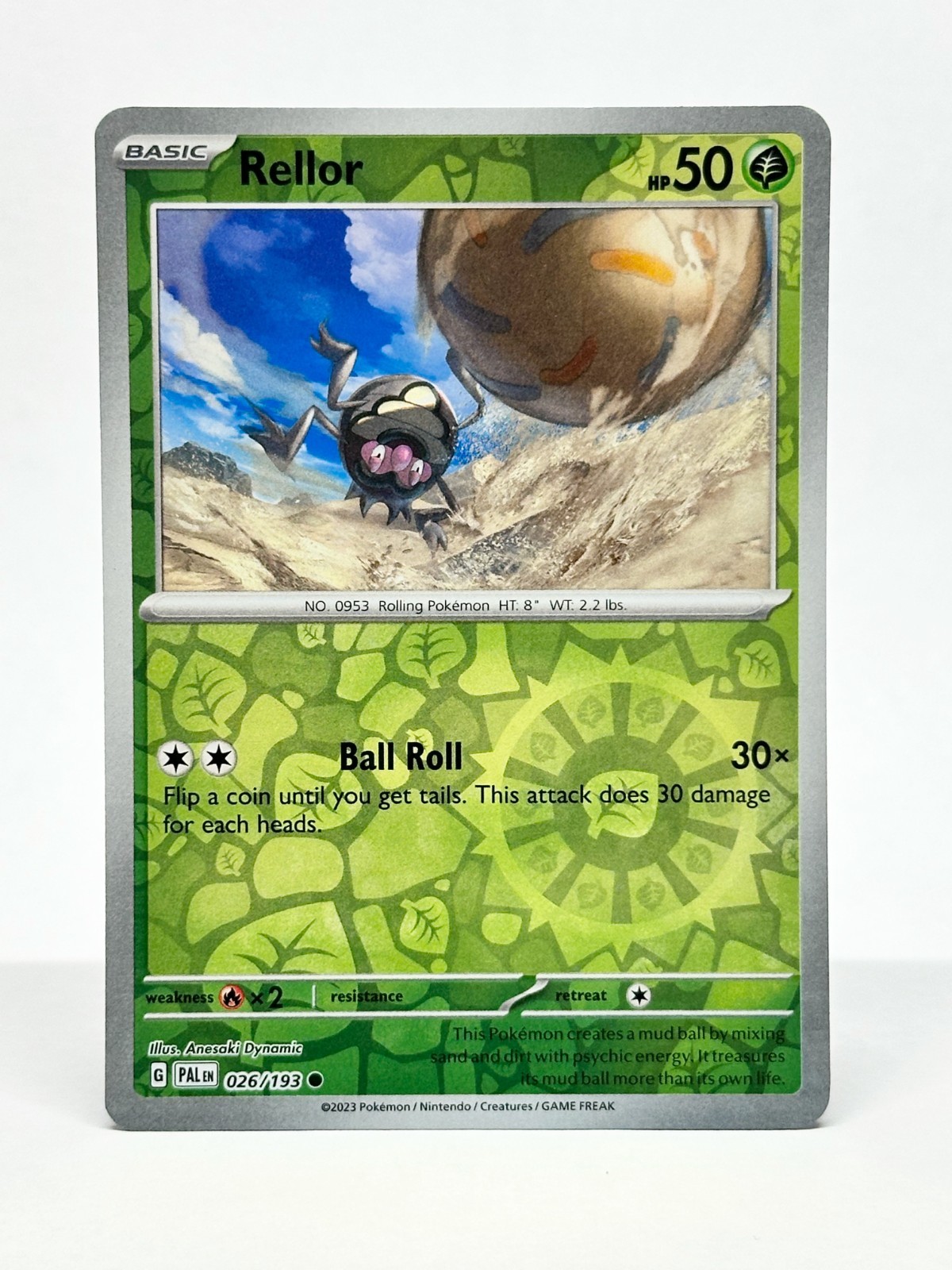 Rellor 026/193 Reverse Holo - Pokemon TCG Paldea Evolved - Near Mint