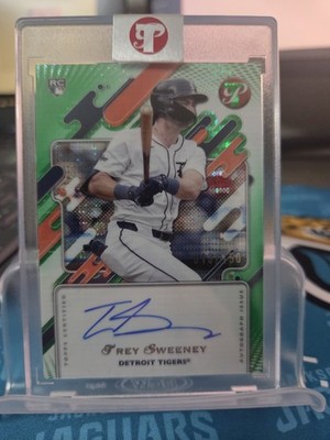 2025 Topps Pristine #PA-TSW Trey Sweeney Autog Green Refractors #/150