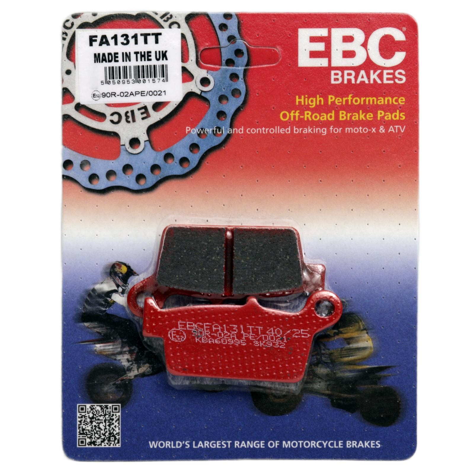 TM SM 250 2002 EBC FA131TT Enduro/MX Carbon TT Brake Pads Rear