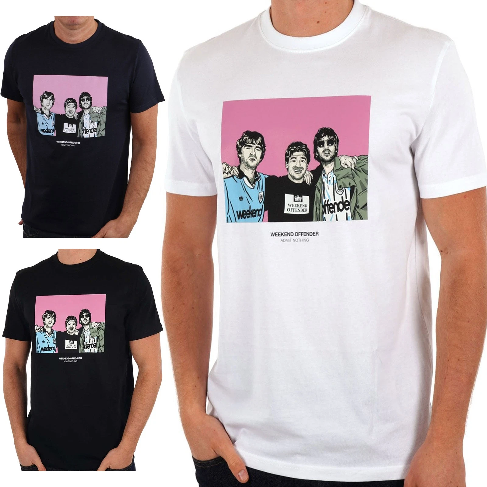 Weekend Offender Mens T Shirts Diego Graphic Crew Neck Short Sleeve Cotton Tee