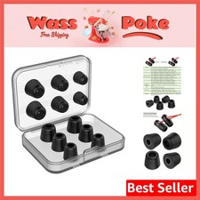 6 Pairs Memory Foam Earphone Tips - Noise-Isolating Comfort for Audiophiles