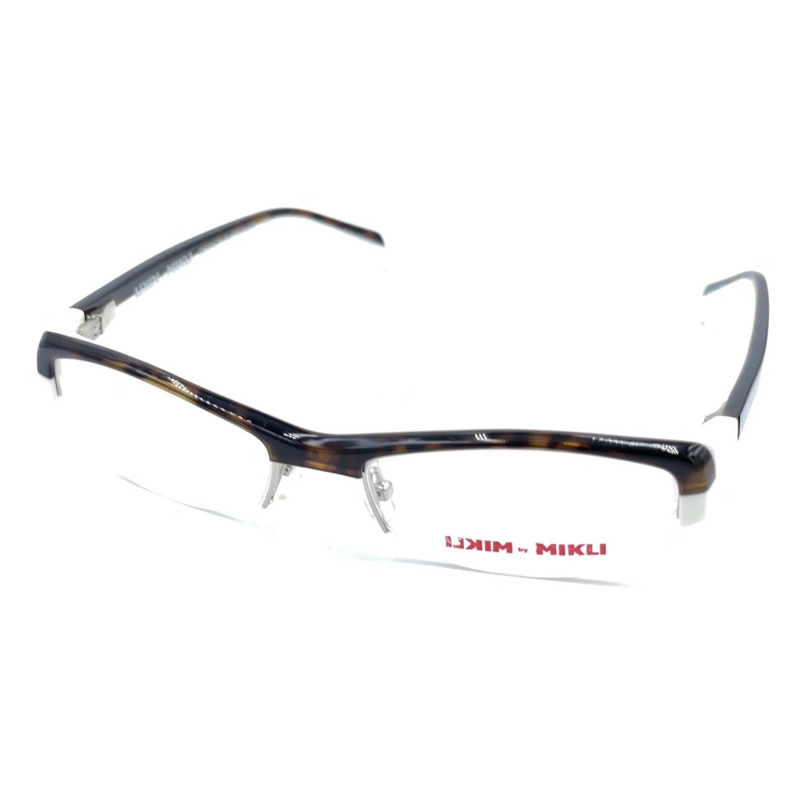 Alain Mikli NEW ML1004 0002 White Havana Half Rim Eyeglasses Frames 50 17 133