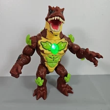 Beast Lab Toy Dino Lord Terror T-Rex Dinosaur Lights Roars 8" TESTED Works Great