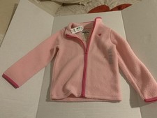OshKosh B'gosh Toddler Girl's Embroidered Fleece Jacket JL3 Pink Size 6-6X NWT