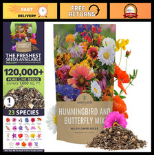 Bulk Wildflower Seeds Mix for Butterflies & Hummingbirds - 1 lb, 120K+ Seeds 67.99 per gallon