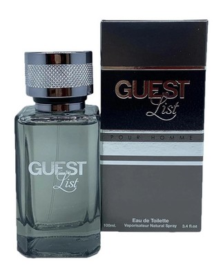GUEST LIST Men's Cologne 3.4 Oz EDT Spray