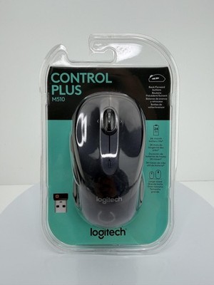Logitech M510 Control Plus Wireless Mouse USB Unifying Dark Gray New For PC Mac