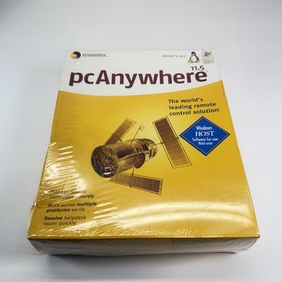 Symantec pcAnywhere 11.5 Windows & Linux Sealed Box Remote PC Host Software