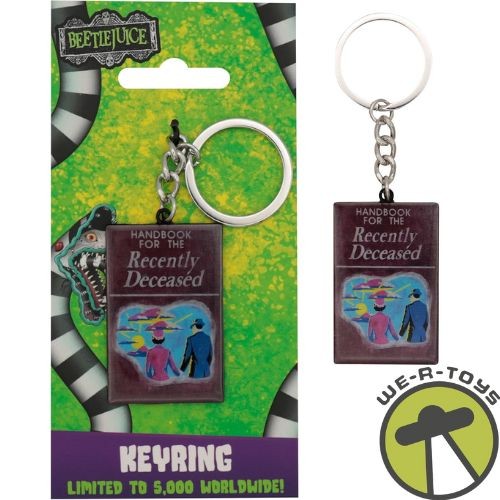 Beetlejuice Handbook of the Recently Deceased Keyring 2025
