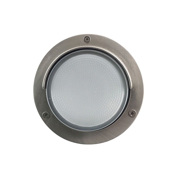 AußEnlampe Wand Rund Messing Glas D: 14 Cm IP64 Nickel Weiß G9 Leuchte Treppe-image