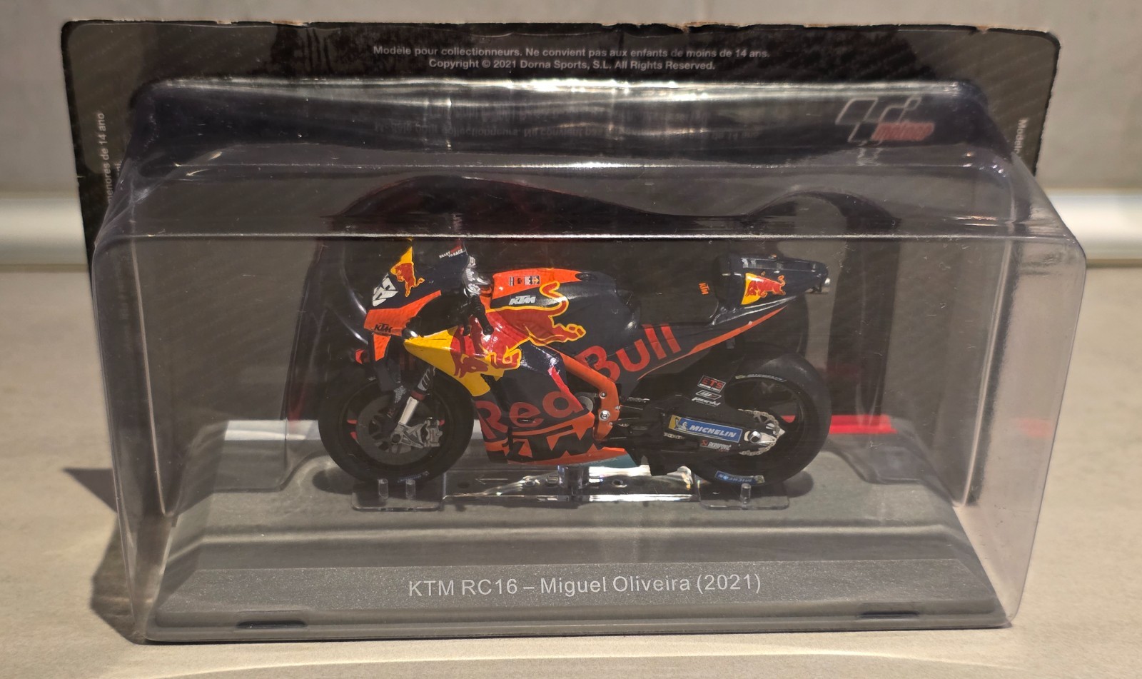 MotoGP KTM RC16 Miguel Oliveira 2021 miniature moto de course 1/18 réplique grand prix