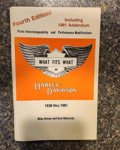 Vintage Harley Davidson What Fits What Manual Fourth Edition 1936-1981