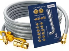 15 Feet 5249 Propane to Natural Gas Conversion Kit for Kit, Gray 