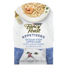 Purina Fancy Feast Kitten Wet Food, Oceanfish Shrimp Topper, 1.1 oz Tub