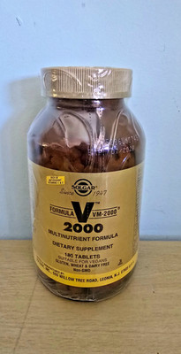 Solgar Formula VM-2000 Multinutrient System Multivitamin 180 Tablets Exp 7/2028