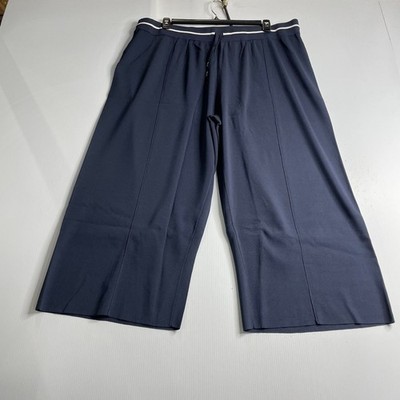SELECTION BY ULLA POPKEN Straight Leg Cropped Knit Pants Women's Sz 24