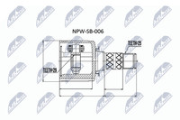 Nty NPW-SB-006 Gelenksatz, Antriebswelle Vorne Passend FüR Subaru
