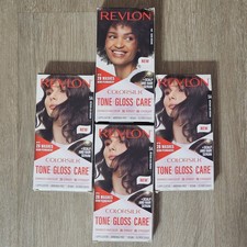 REVLON - BUNDLE OF 4 Color Silk Permanent Hair Color, BROWN MIX