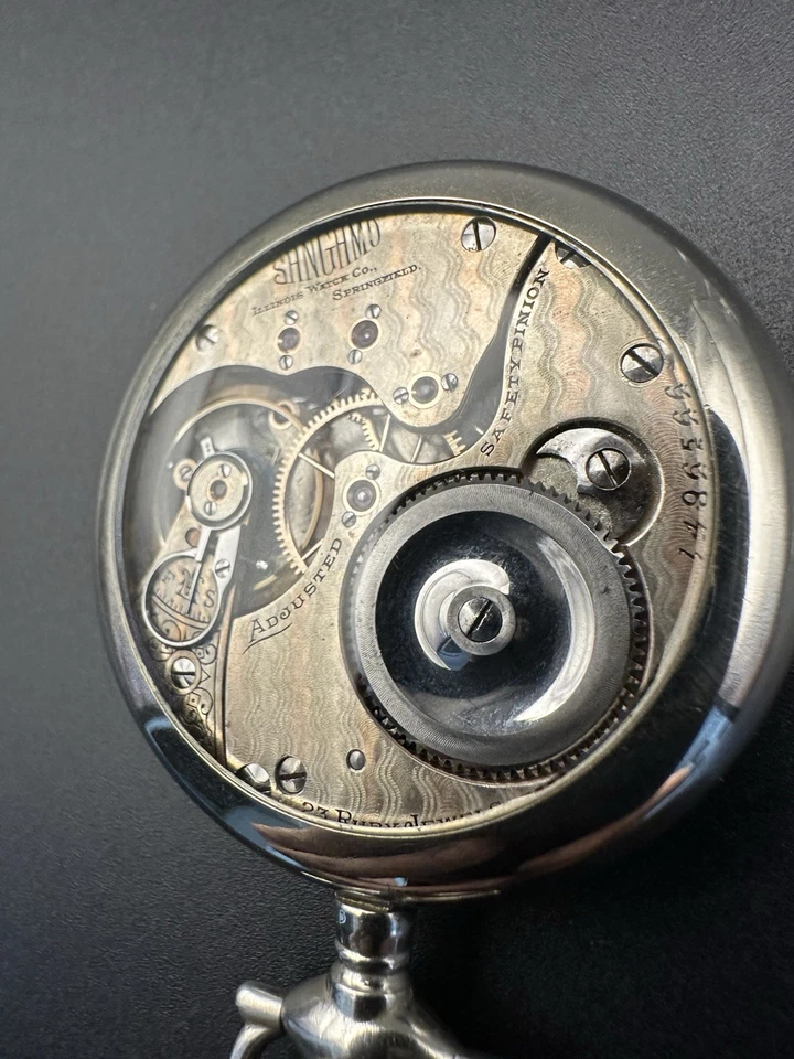  1899 Illinois Sangamo 23j 16s Two Tone With Rare 24hr Dial Serviced - Image 2 of 4