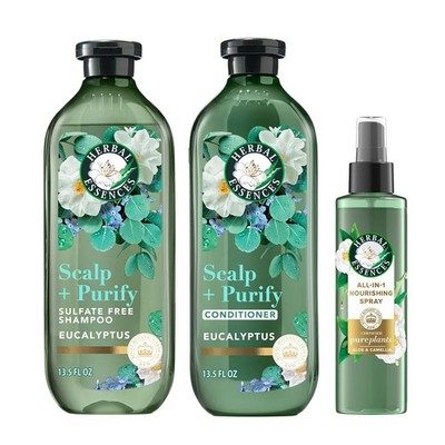 Herbal Essences Scalp + Purify Eucalyptus Sulfate Free Shampoo and Conditioner,