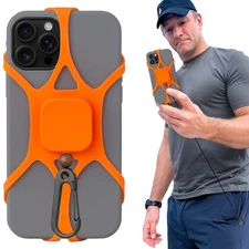 Pulpo Phone Leash Annoying Orange Fits Smartphones Up to 6.8"-Retractable Ant...