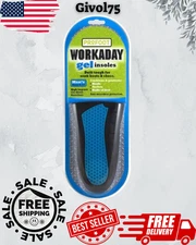 New PROFOOT Workaday Shoe Insoles for Men High Impact Gel Cushioned Insoles