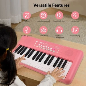 32 Piano de clavier électronique 16 Tonalités 10 Rythmes 10 Démos Dual Speaker M9E6